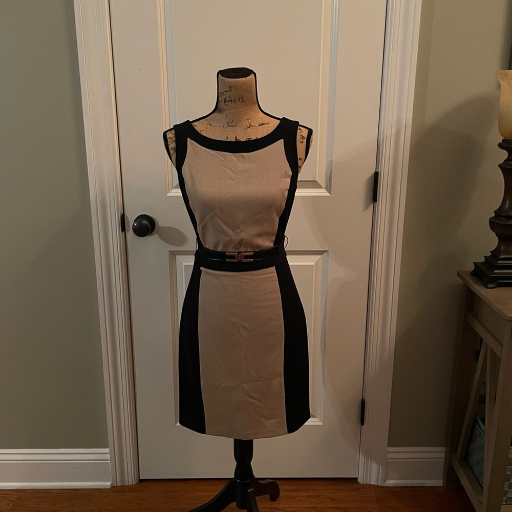 BCX Black and Tan Mini Dress